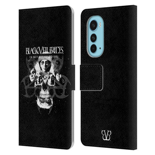 Black Veil Brides Band Art Skull Faces Leather Book Wallet Case Cover For Motorola Edge (2022)