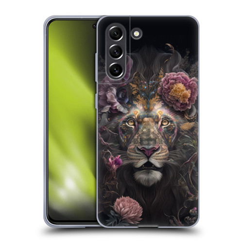 Spacescapes Floral Lions Pride Soft Gel Case for Samsung Galaxy S21 FE 5G