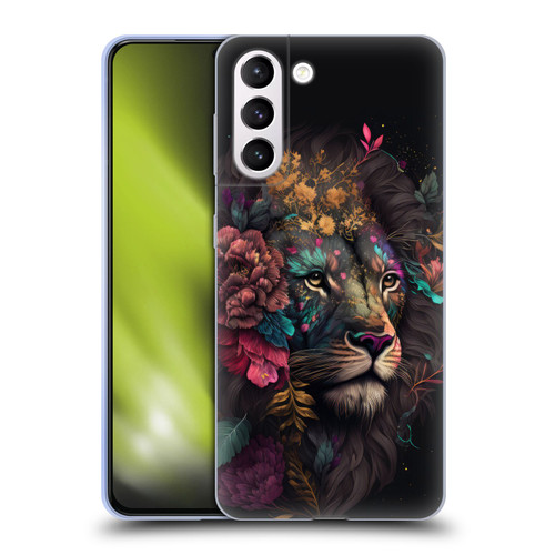 Spacescapes Floral Lions Ethereal Petals Soft Gel Case for Samsung Galaxy S21+ 5G