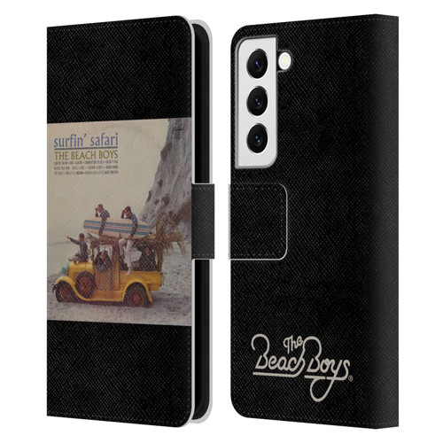 The Beach Boys Album Cover Art Surfin Safari Leather Book Wallet Case Cover For Samsung Galaxy S22 5G