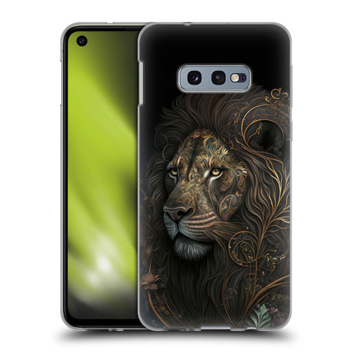 Spacescapes Floral Lions Golden Bloom Soft Gel Case for Samsung Galaxy S10e
