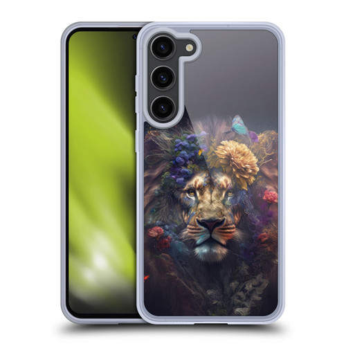 Spacescapes Floral Lions Flowering Pride Soft Gel Case for Samsung Galaxy S23+ 5G