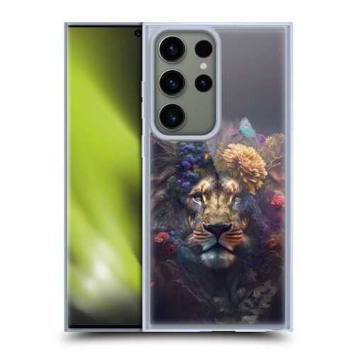 Spacescapes Floral Lions Flowering Pride Soft Gel Case for Samsung Galaxy S23 Ultra 5G