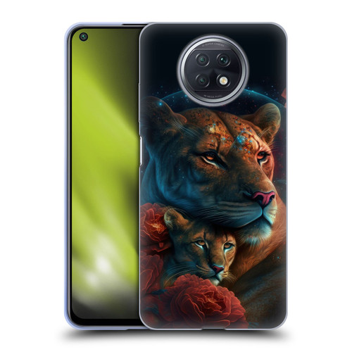 Spacescapes Floral Lions Star Watching Soft Gel Case for Xiaomi Redmi Note 9T 5G