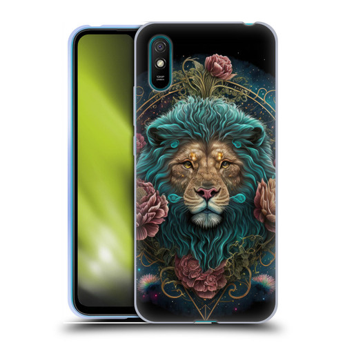 Spacescapes Floral Lions Aqua Mane Soft Gel Case for Xiaomi Redmi 9A / Redmi 9AT
