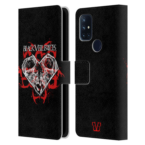 Black Veil Brides Band Art Skull Heart Leather Book Wallet Case Cover For OnePlus Nord N10 5G