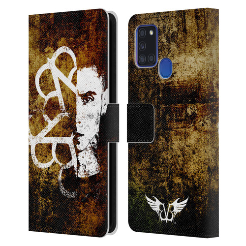 Black Veil Brides Band Art Andy Leather Book Wallet Case Cover For Samsung Galaxy A21s (2020)