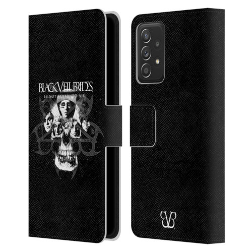 Black Veil Brides Band Art Skull Faces Leather Book Wallet Case Cover For Samsung Galaxy A53 5G (2022)