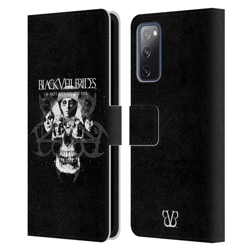 Black Veil Brides Band Art Skull Faces Leather Book Wallet Case Cover For Samsung Galaxy S20 FE / 5G