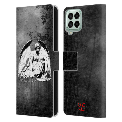 Black Veil Brides Band Art Angel Leather Book Wallet Case Cover For Samsung Galaxy M33 (2022)