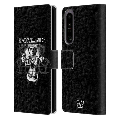 Black Veil Brides Band Art Skull Faces Leather Book Wallet Case Cover For Sony Xperia 1 IV