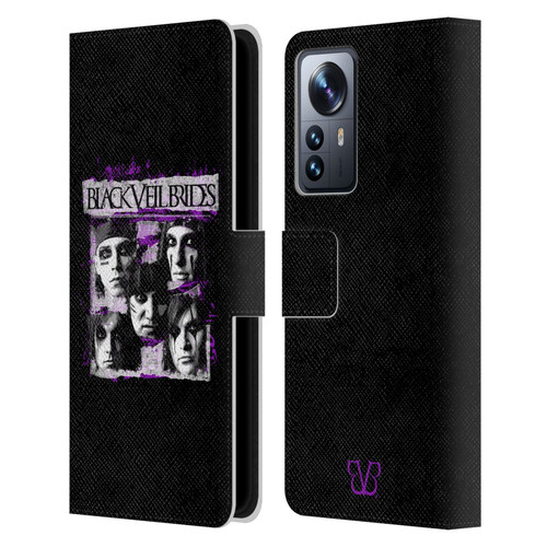 Black Veil Brides Band Art Grunge Faces Leather Book Wallet Case Cover For Xiaomi 12 Pro
