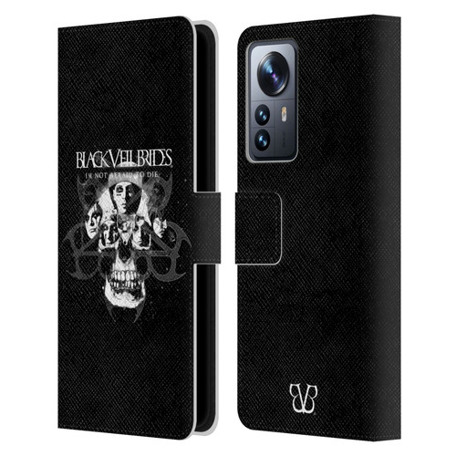 Black Veil Brides Band Art Skull Faces Leather Book Wallet Case Cover For Xiaomi 12 Pro