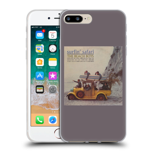 The Beach Boys Album Cover Art Surfin Safari Soft Gel Case for Apple iPhone 7 Plus / iPhone 8 Plus