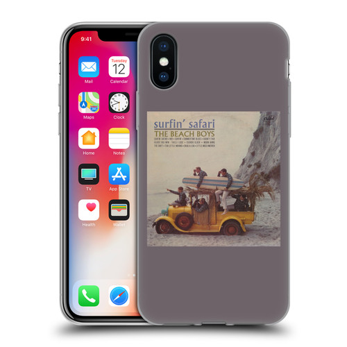 The Beach Boys Album Cover Art Surfin Safari Soft Gel Case for Apple iPhone X / iPhone XS