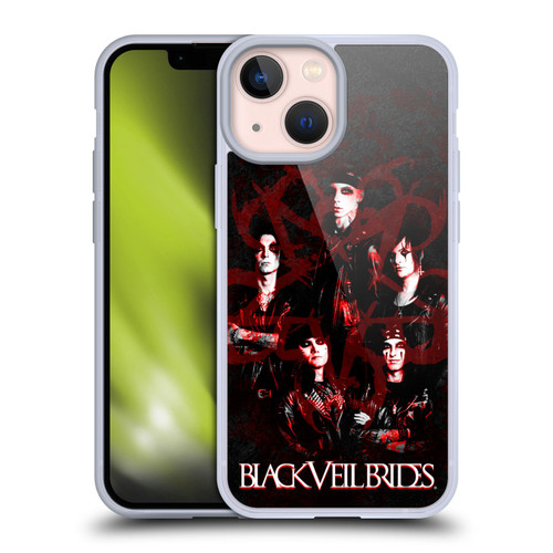 Black Veil Brides Band Members Group Soft Gel Case for Apple iPhone 13 Mini