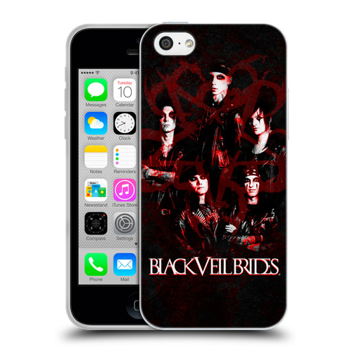 Black Veil Brides Band Members Group Soft Gel Case for Apple iPhone 5c
