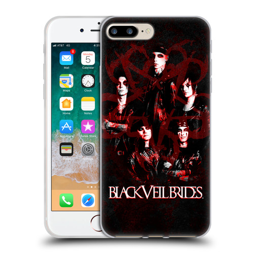 Black Veil Brides Band Members Group Soft Gel Case for Apple iPhone 7 Plus / iPhone 8 Plus