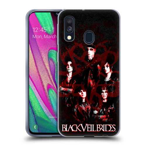 Black Veil Brides Band Members Group Soft Gel Case for Samsung Galaxy A40 (2019)
