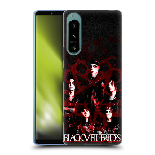 Black Veil Brides Band Members Group Soft Gel Case for Sony Xperia 5 IV