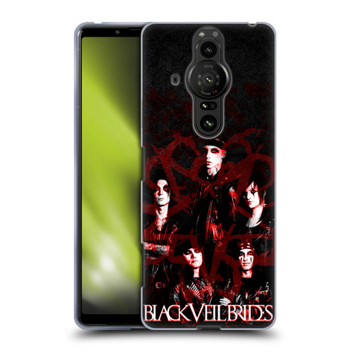 Black Veil Brides Band Members Group Soft Gel Case for Sony Xperia Pro-I