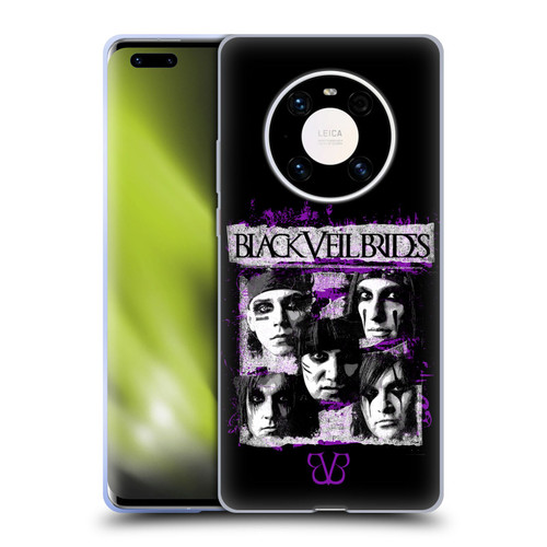 Black Veil Brides Band Art Grunge Faces Soft Gel Case for Huawei Mate 40 Pro 5G