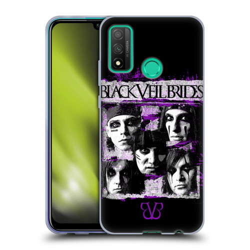 Black Veil Brides Band Art Grunge Faces Soft Gel Case for Huawei P Smart (2020)