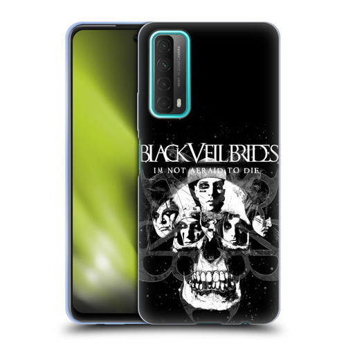 Black Veil Brides Band Art Skull Faces Soft Gel Case for Huawei P Smart (2021)