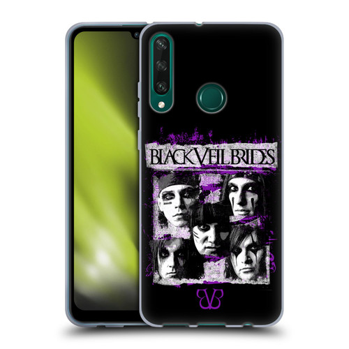 Black Veil Brides Band Art Grunge Faces Soft Gel Case for Huawei Y6p