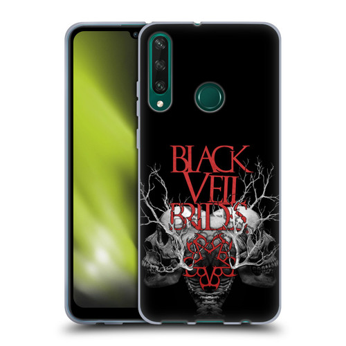 Black Veil Brides Band Art Skull Branches Soft Gel Case for Huawei Y6p