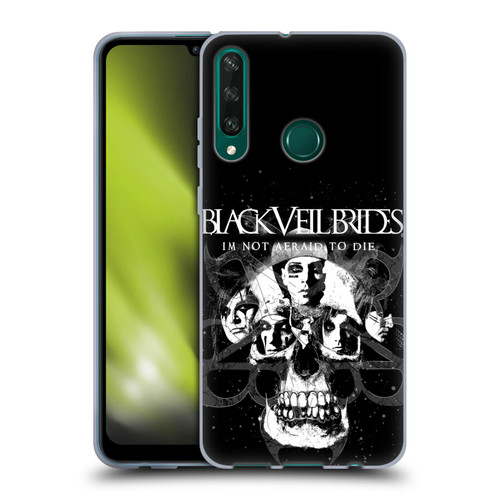 Black Veil Brides Band Art Skull Faces Soft Gel Case for Huawei Y6p
