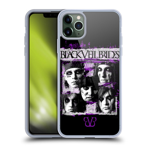 Black Veil Brides Band Art Grunge Faces Soft Gel Case for Apple iPhone 11 Pro Max
