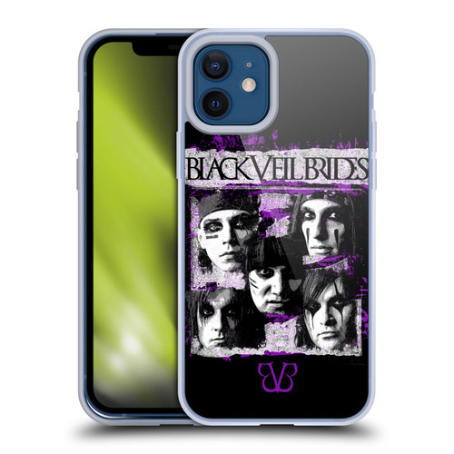 Black Veil Brides Band Art Grunge Faces Soft Gel Case for Apple iPhone 12 / iPhone 12 Pro