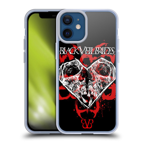 Black Veil Brides Band Art Skull Heart Soft Gel Case for Apple iPhone 12 Mini