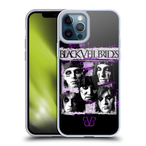 Black Veil Brides Band Art Grunge Faces Soft Gel Case for Apple iPhone 12 Pro Max