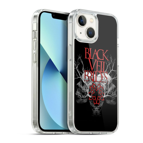 Black Veil Brides Band Art Skull Branches Soft Gel Case for Apple iPhone 13