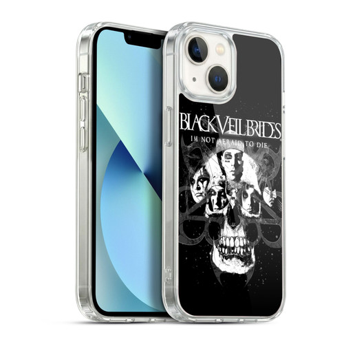 Black Veil Brides Band Art Skull Faces Soft Gel Case for Apple iPhone 13