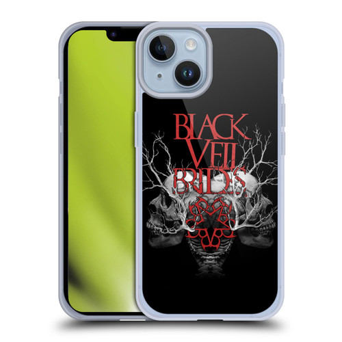 Black Veil Brides Band Art Skull Branches Soft Gel Case for Apple iPhone 14