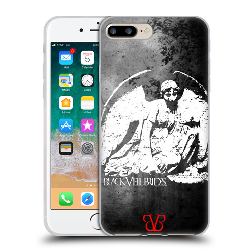 Black Veil Brides Band Art Angel Soft Gel Case for Apple iPhone 7 Plus / iPhone 8 Plus