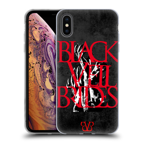 Black Veil Brides Band Art Zombie Hands Soft Gel Case for Apple iPhone XS Max