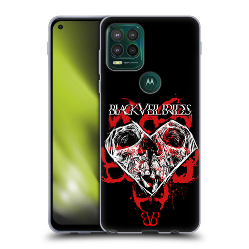 Black Veil Brides Band Art Skull Heart Soft Gel Case for Motorola Moto G Stylus 5G 2021