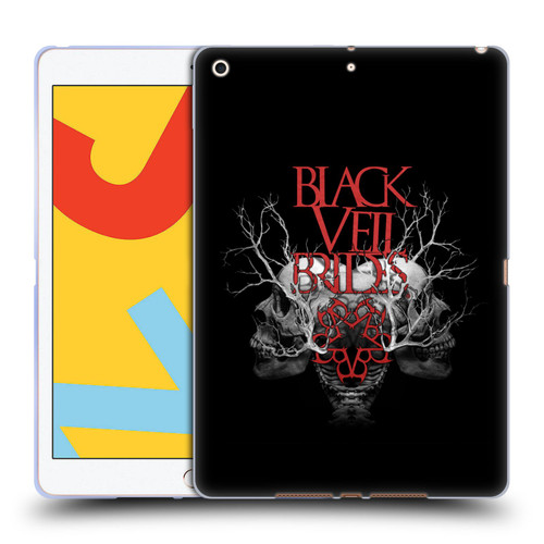 Black Veil Brides Band Art Skull Branches Soft Gel Case for Apple iPad 10.2 2019/2020/2021