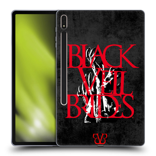 Black Veil Brides Band Art Zombie Hands Soft Gel Case for Samsung Galaxy Tab S8 Plus
