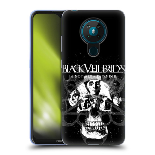 Black Veil Brides Band Art Skull Faces Soft Gel Case for Nokia 5.3