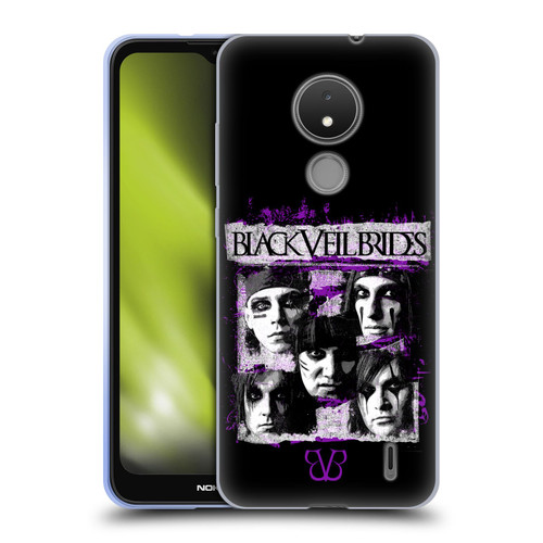 Black Veil Brides Band Art Grunge Faces Soft Gel Case for Nokia C21