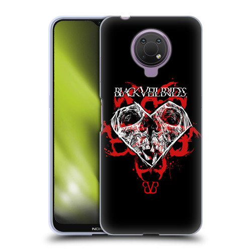 Black Veil Brides Band Art Skull Heart Soft Gel Case for Nokia G10