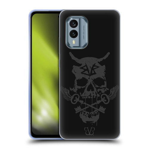 Black Veil Brides Band Art Skull Keys Soft Gel Case for Nokia X30