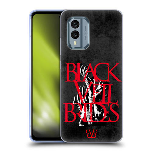 Black Veil Brides Band Art Zombie Hands Soft Gel Case for Nokia X30