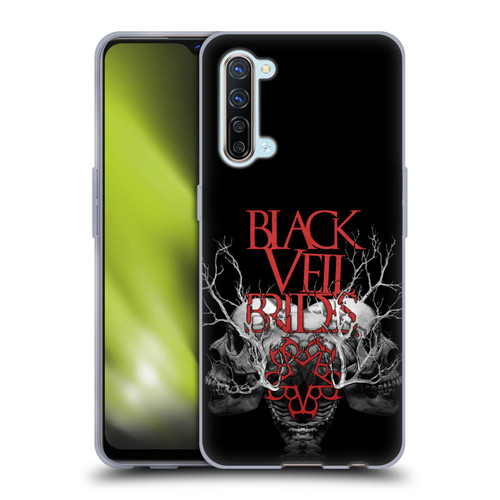Black Veil Brides Band Art Skull Branches Soft Gel Case for OPPO Find X2 Lite 5G