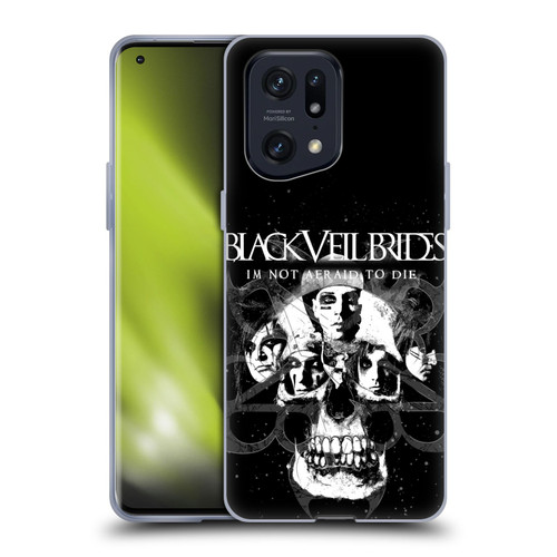 Black Veil Brides Band Art Skull Faces Soft Gel Case for OPPO Find X5 Pro
